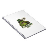 Grumpy Frog St. Patricks Tag Notizblock (Rechte Seite)