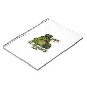 Grumpy Frog St. Patricks Tag Notizblock (Linke Seite)