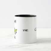 Grumpy Frog Weird Cartoon Creature Tasse (Zentrum)