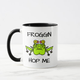 Grumpy Frog Weird Cartoon Creature Tasse
