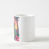 Grumpy Frog Y2K Vaporwave Tropisch Retro 2002 Flip Kaffeetasse (Mittel)