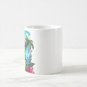 Grumpy Frog Y2K Vaporwave Tropisches Retro-Gaming Kaffeetasse (Mittel)