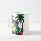 Grumpy Frog Y2K Vaporwave - Zufällige Ahh-Frosch-E Kaffeetasse (Vorderseite Links)