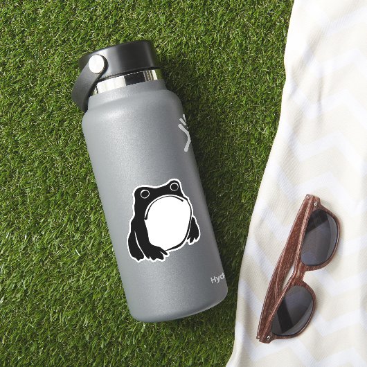Grumpy Frog zeichnete japanische Kunst von Matsumo Aufkleber (HydroFlask Insitu)