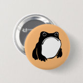 Grumpy Frog zeichnete japanische Kunst von Matsumo Button (Vorne & Hinten)