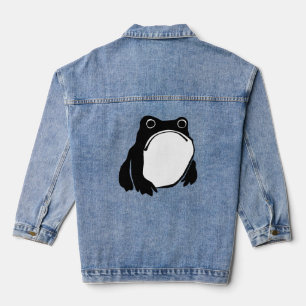 Grumpy Frog zeichnete japanische Kunst von Matsumo Jeansjacke