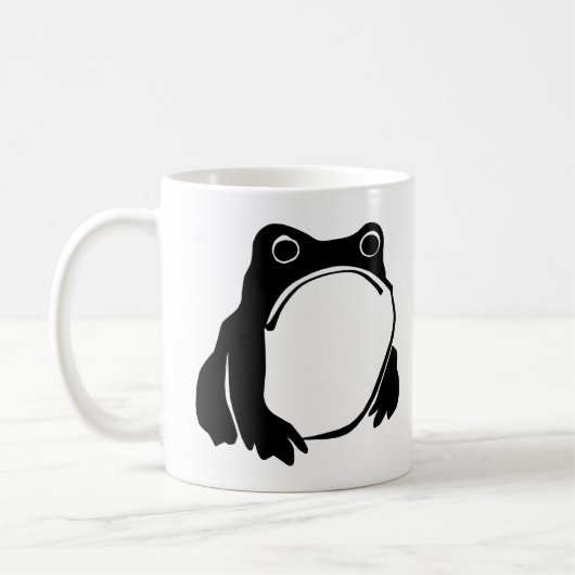 Grumpy Frog zeichnete japanische Kunst von Matsumo Kaffeetasse (Links)