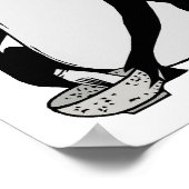Grumpy Frog zeichnete japanische Kunst von Matsumo Poster (Ecke)