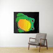 Grumpy Frog zeichnete japanische Kunst von Matsumo Wandteppich (Beispiel (Horizontal))