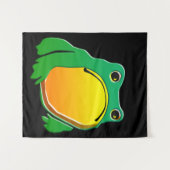 Grumpy Frog zeichnete japanische Kunst von Matsumo Wandteppich (Vorderseite (Horizontal))