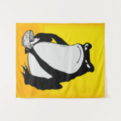 Grumpy Frog zeichnete japanische Kunst von Matsumo Wandteppich (Vorderseite (Horizontal))