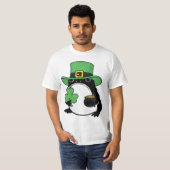 Grumpy Frosch Japanischer St. Patricks Day Shamroc T-Shirt (Vorne ganz)
