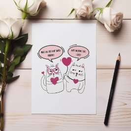 Grumpy Funny Sarcastic Cat Valentinstag Feiertagskarte