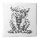 Grumpy Gargoyle Keramik Foto Tile Fliese (Vorderseite)