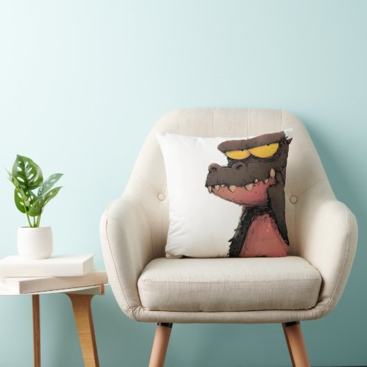 Grumpy Gator Kissen (Stuhl )