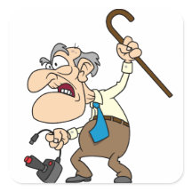 Grumpy Geezer Gamer Sticker