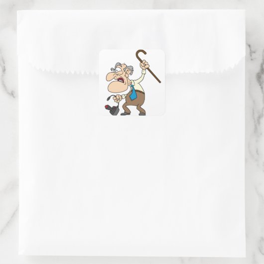 Grumpy Geezer Gamer Sticker (Tasche)