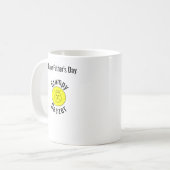 Grumpy Geezer kleines gebogenes Textlogo Kaffeetasse (Vorderseite Links)