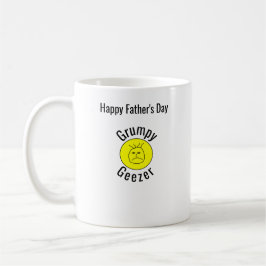 Grumpy Geezer kleines gebogenes Textlogo Kaffeetasse