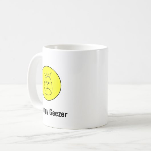 Grumpy Geezer Logo Kaffeetasse (Vorderseite Links)