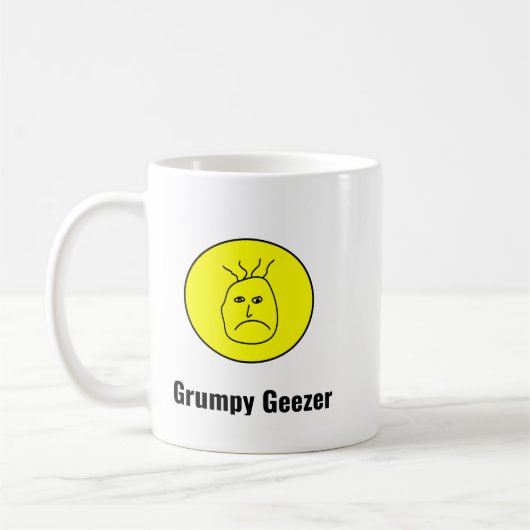 Grumpy Geezer Logo Kaffeetasse (Links)