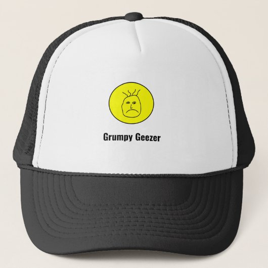 Grumpy Geezer Logo Truckerkappe (Vorderseite)
