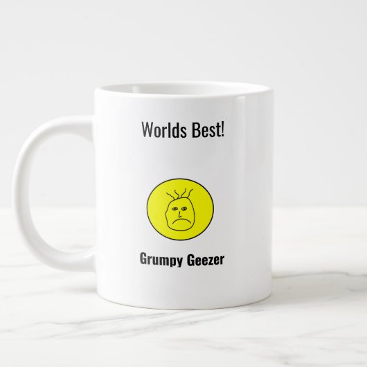 Grumpy Geezer Vatertag Jumbo-Tasse (Links)