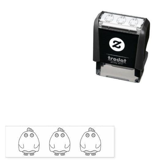 Grumpy Ghost Chick Permastempel (Beispiel)