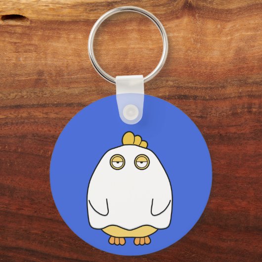 Grumpy Ghost Chick Schlüsselanhänger (Rückseite)