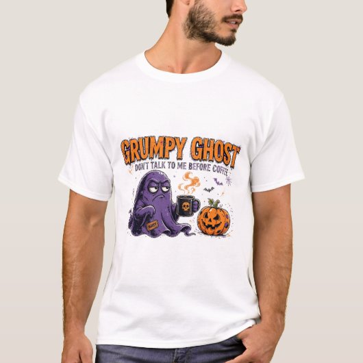 Grumpy-Ghost-T-Shirt T-Shirt (Vorderseite)