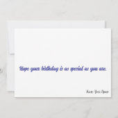 Grumpy Ginger Cat Birthday Humor Karte (Rückseite)