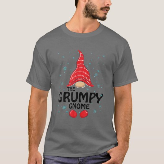 Grumpy Gnome Matching Family Group Weihnachts-Part T-Shirt (Vorderseite)