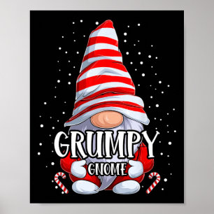 Grumpy Gnome Weihnachts Pajamas Matching Familie G Poster