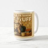 Grumpy Goat Mug – Thinking Goat Stuff Design Kaffeetasse (VorderseiteRechts)