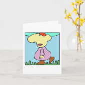 Grumpy Goes Wanderkarte von Denis Gaston Art Karte (Gelbe Blume)