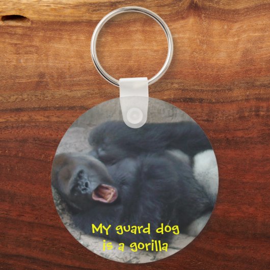 Grumpy Gorilla Schlüsselanhänger (Vorderseite)