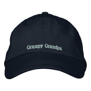 Grumpy Grandpa Bestickte Kappe