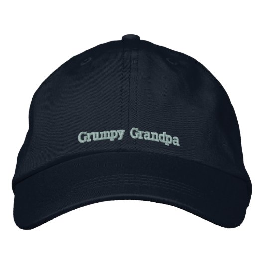Grumpy Grandpa Bestickte Kappe (Vorderseite)