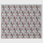 Grumpy Granny mit Gingham Dress Geschenkpapier (Flach)