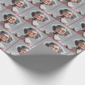 Grumpy Granny mit Gingham Dress Geschenkpapier (Ecke)