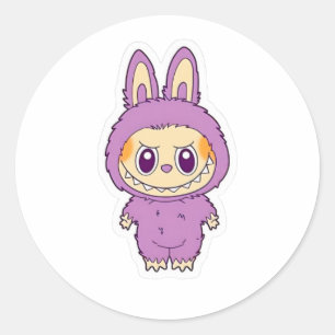 Grumpy Grape BunBite Runder Aufkleber