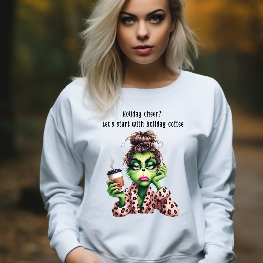 Grumpy Green Furry Lieben Kaffee T-Shirt