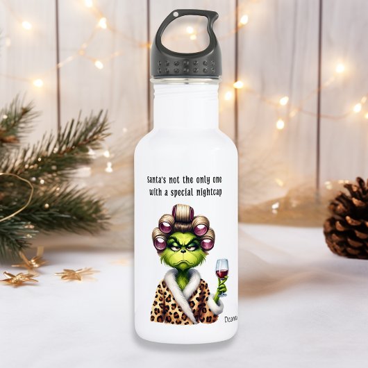 Grumpy Green Furry Lieben Wein Edelstahlflasche