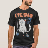 Grumpy Grey Cat Funny No BS Given Cat People T-Shirt (Vorderseite)