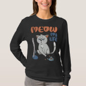 Grumpy Grey Cat Funny No BS Given Cat People T-Shirt (Vorderseite)