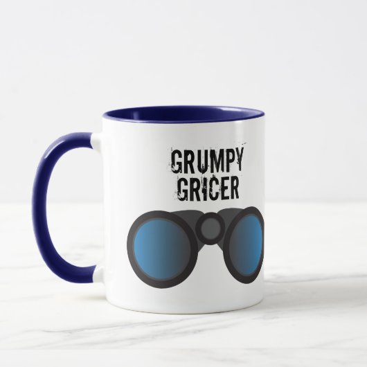 Grumpy Gricer Train Spotter Gunzel Rail Buff Tasse (Links)