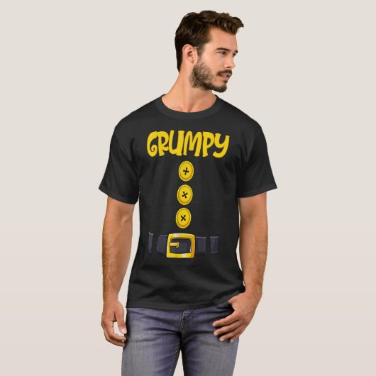 Grumpy Halloween ZwergKostümfarbenanpassung T-Shirt (Vorne ganz)