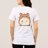 Grumpy Hamster - Funny Niedlich Angry Pet Cartoon Tri-Blend Shirt (Rückseite)