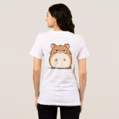 Grumpy Hamster - Funny Niedlich Angry Pet Cartoon Tri-Blend Shirt (Rückseite voll)