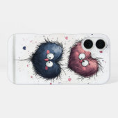 Grumpy heart Minis iPhone 16 Hülle (Rückseite (Horizontal))